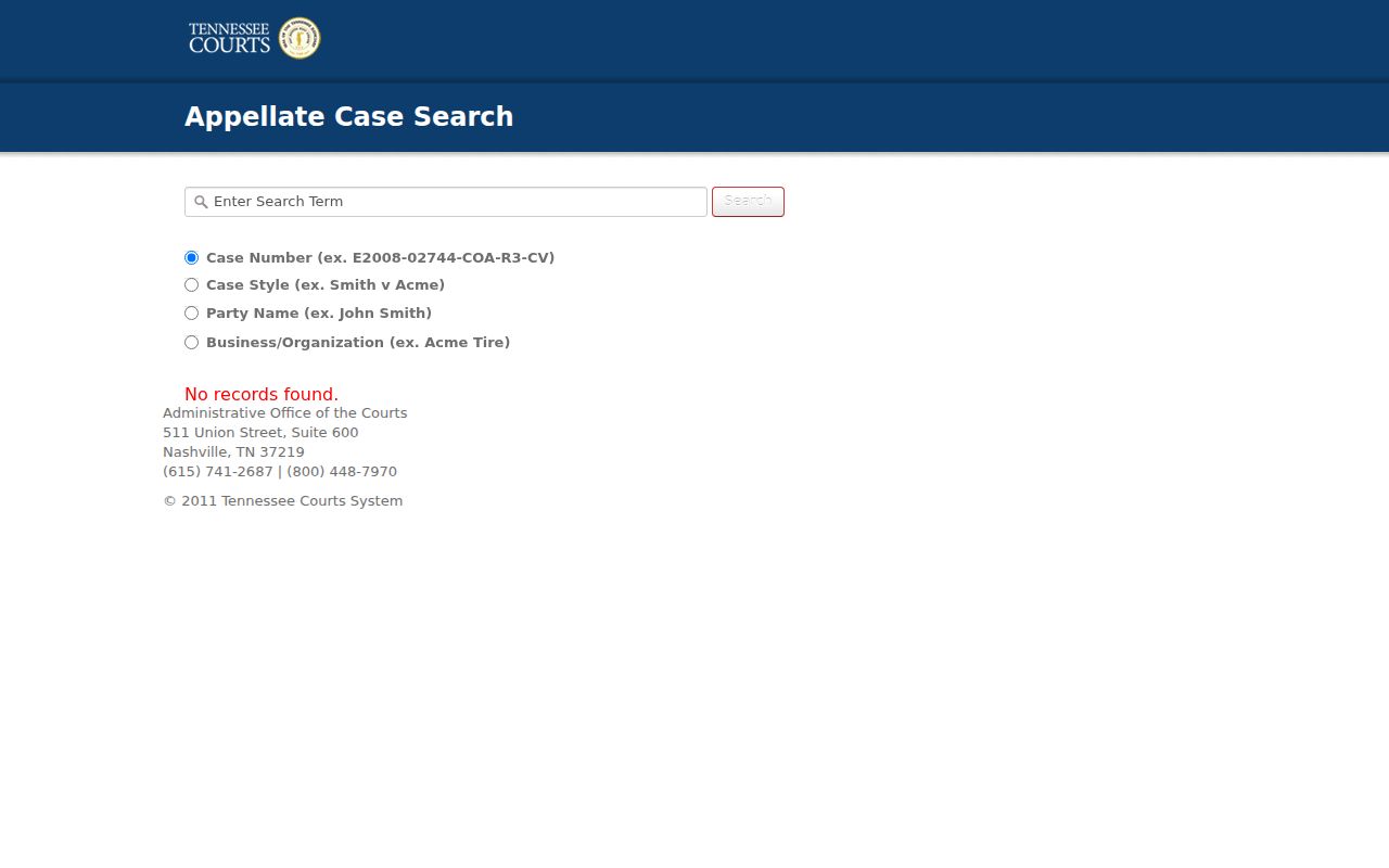 Hancock County case lookup appellate search fields