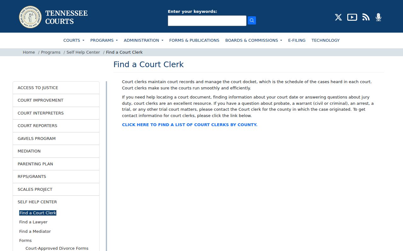 Hancock County court record clerk finder