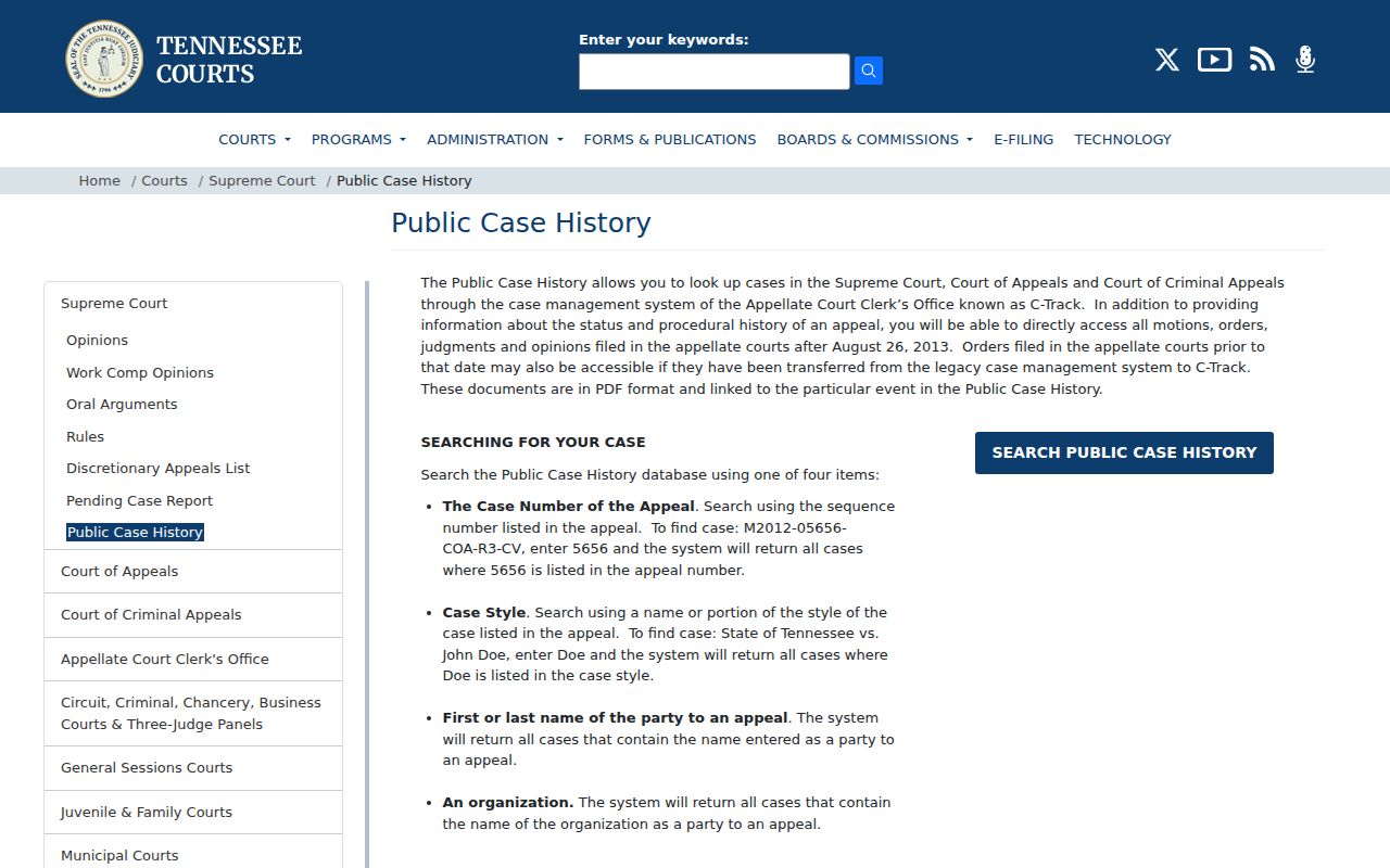 Hancock County court records appellate history